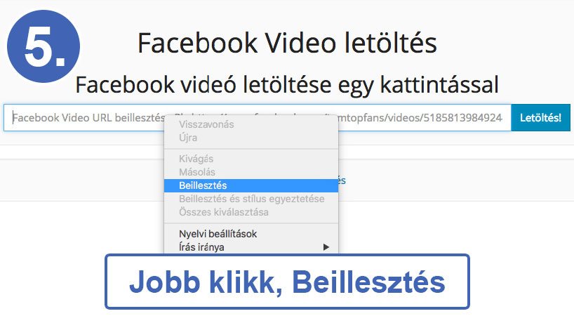 Facebook videó letöltés